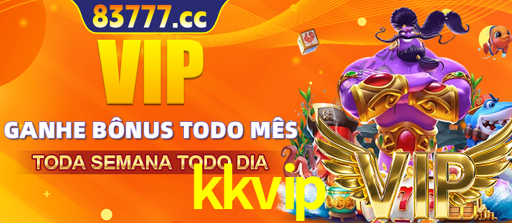 Banner promocional do kkvip oferecendo 100% de recompensas adicionais contínuas para quem fizer o login diário (Daily sign-in), com um mascote de coelho.