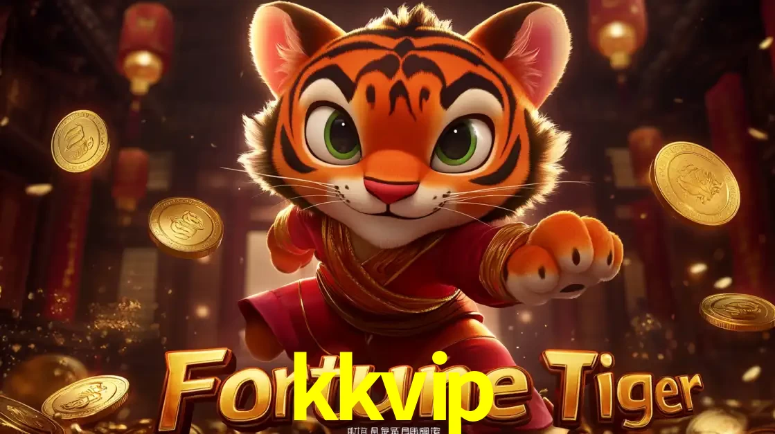 O carismático mascote do jogo de slot Fortune Tiger, um tigre fofo em pose de artes marciais, pronto para trazer sorte e multiplicadores de ganhos no cassino online kkvip.